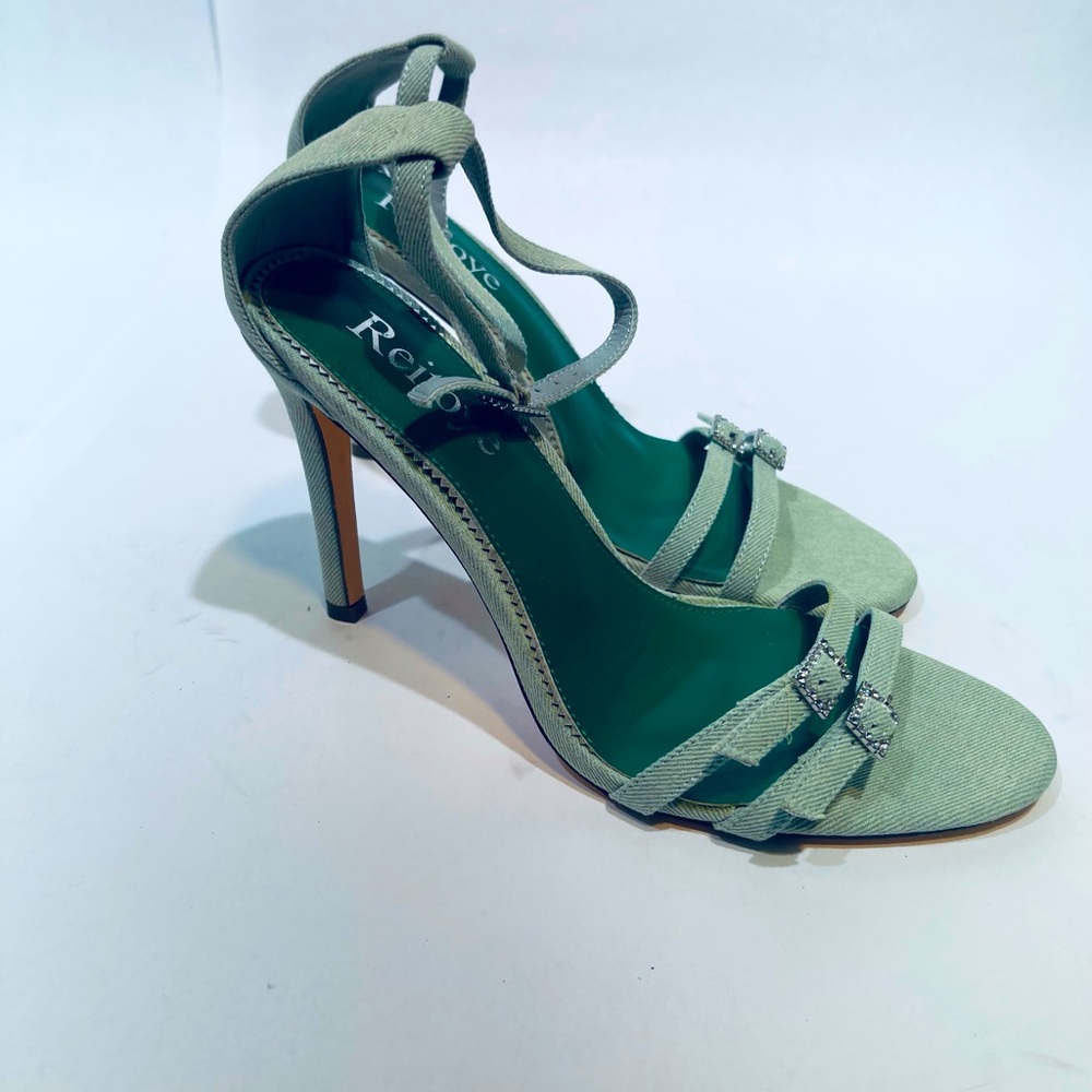 Reitoye - Women's Ankle Strap Sandals, Open Toe High Heel Reitoye Ankle Strap